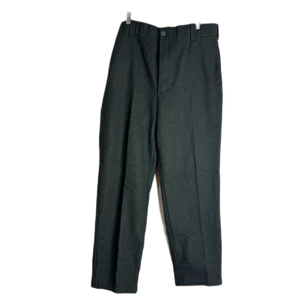 L.L.‎ Bean Pants Mens 38 Wool Blend Made USA Straight Leg Dress Trousers Classic
